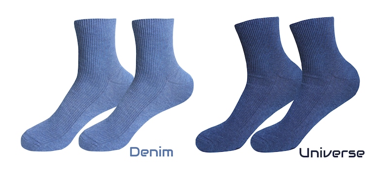 100% ORGANIC Combed COTTON Men's Quarter Socks. Made in ITALY. Breathable, Comfortable, Classic. Casual/Dress Wear. image 7