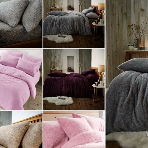 teddy bear fluffy duvet cover