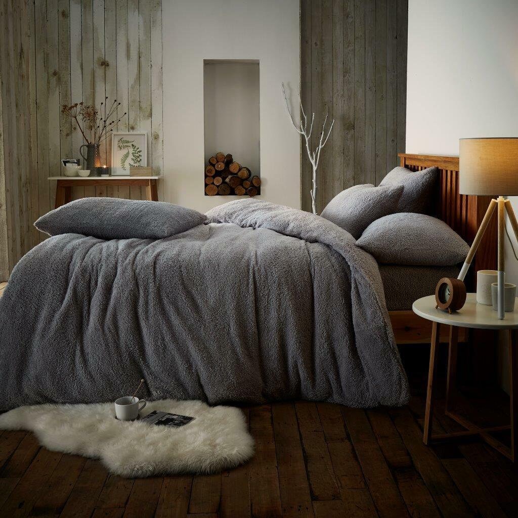 teddy bear fluffy duvet cover