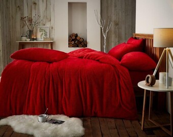 teddy bear fluffy duvet cover