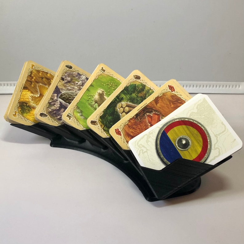 Settlers of Catan Angled Card Holder Resource Bank Etsy