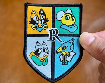 Root Factions Shield Crest Iron On Patch - Juego de mesa raíz