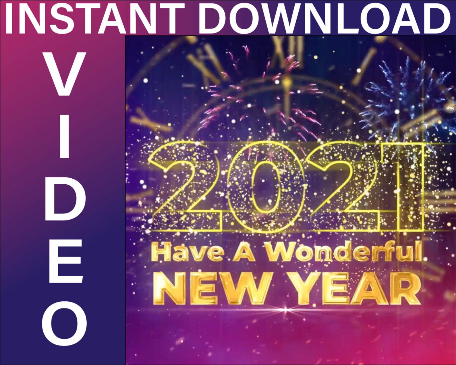 Happy new year! Happy New Year Instant Download REALTOR Marketing Video | Etsy