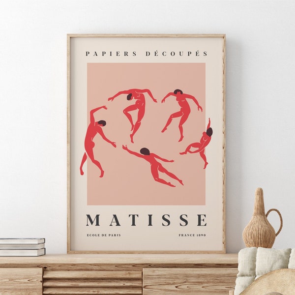 Matisse Print, Digital Download, The Dance, Cutouts Poster, Henri Matisse Print, Printable Poster, Matisse Print, Minimalist Art Print