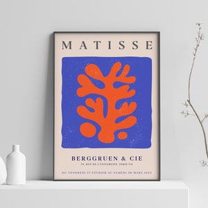 Matisse Cut-Outs Set 4 - Matisse Leaf Art, Abstract Print, Modern Wall Art, Lithograph, Printable Poster, Digital Download, Art Print