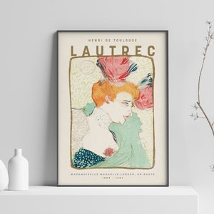 Henri de Toulouse Lautrec Art Print, Lautrec Poster, Lautrec Fine Art Print, Digital Print, Vintage Poster, The Spanish Dancer, Printable image 1