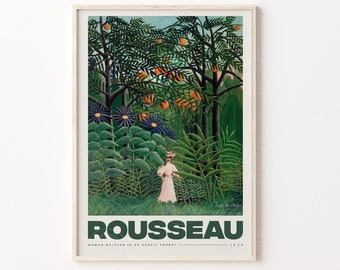 Henri Rousseau Print, Henri Rousseau Poster, Digital Download, Rousseau Art Print, Rousseau Forest Print, Rousseau Digital Print, Rousseau