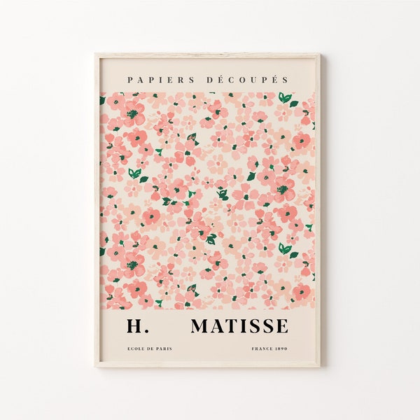 Flower Market Prints, Digital Download, Matisse Flower Poster, Matisse Cut Out, Matisse Print, Matisse Plant, Tokyo Flower, Printable Poster