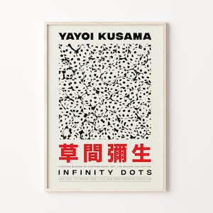 Yayoi Kusama Art Print, Kusama Exhibition, Digital Download, Kusama Digital Poster, Yayoi Kusama Print, Printable Poster, Kusama Dots