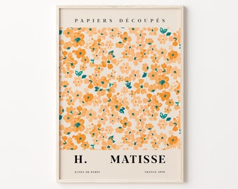 Flower Market Prints, Digital Download, Matisse Flower Poster, Matisse Cut Out, Matisse Print, Matisse Plant, Tokyo Flower, Printable Poster