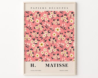 Matisse Flower Poster, Flower Market Prints, Digital Download, Matisse Cut Out, Matisse Print, Matisse Plant, Tokyo Flower, Printable Poster