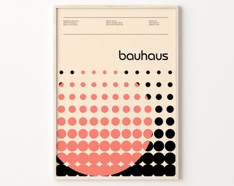 Bauhaus Art Print, Bauhaus Poster, Digital Download, Bauhaus Exhibition Poster, Bauhaus Digital Print, Vintage Poster, German Art Print