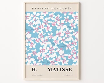 Matisse Flower Poster, Flower Market Prints, Digital Download, Matisse Cut Out, Matisse Print, Matisse Plant, Tokyo Flower, Printable Poster