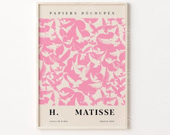 Flower Market Prints, Pigeons Print, Digital Download, Matisse Flower Poster, Matisse Print, Matisse Plant, Tokyo Flower, Printable Poster