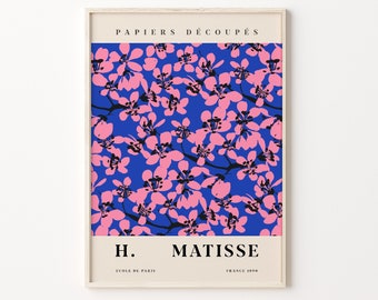 Flower Market Prints, Digital Download, Matisse Flower Poster, Matisse Cut Out, Matisse Print, Matisse Plant, Tokyo Flower, Printable Poster