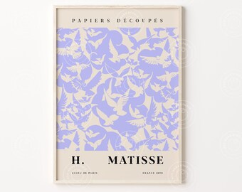 Flower Market Prints, Pigeons Print, Digital Download, Matisse Flower Poster, Matisse Print, Matisse Plant, Tokyo Flower, Printable Poster