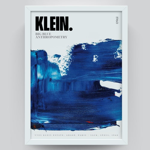 Yves Klein Blue Monochrome Yves Klein Print Art Digital Etsy