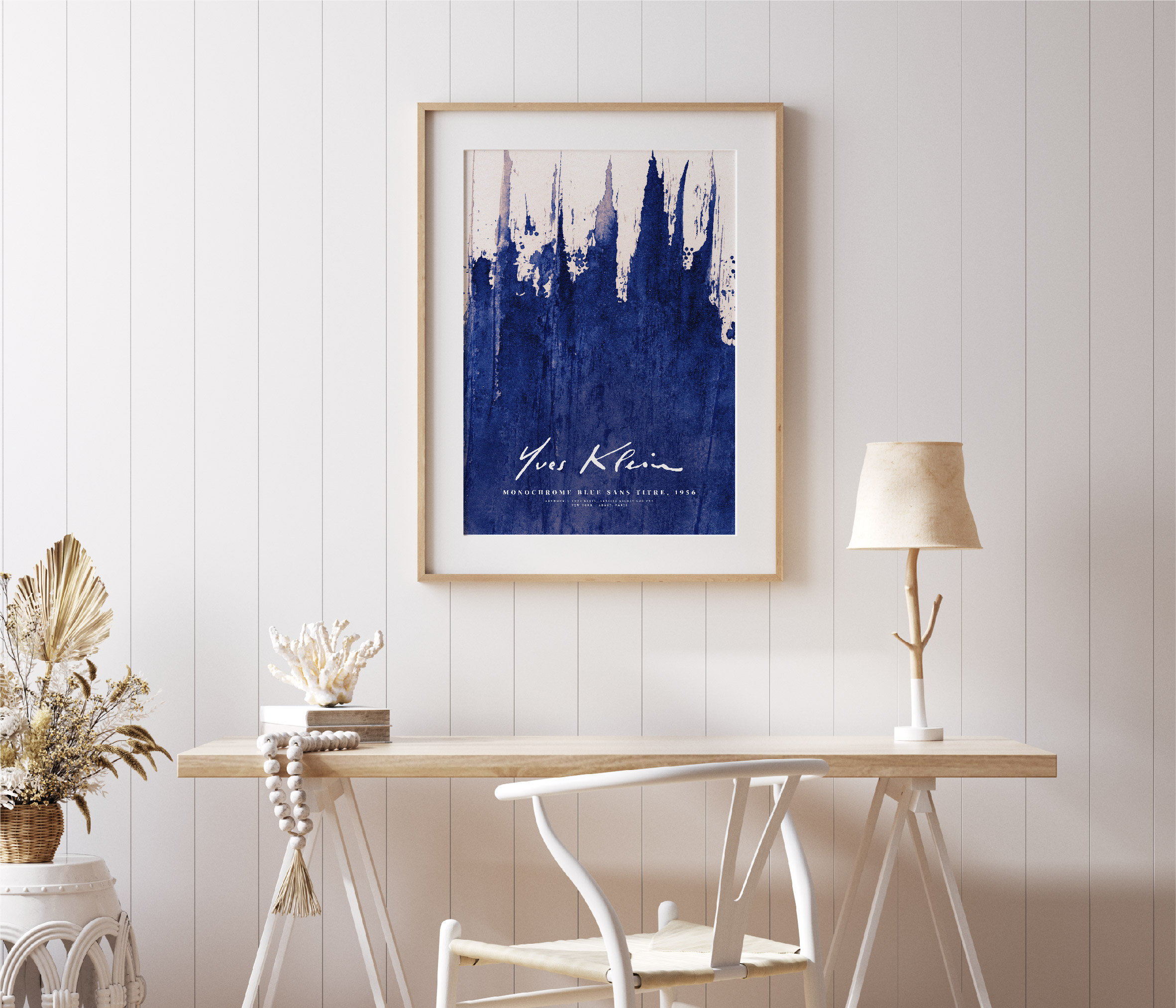 Yves Klein Poster Yves Klein Kunstdruck blaue monochrome