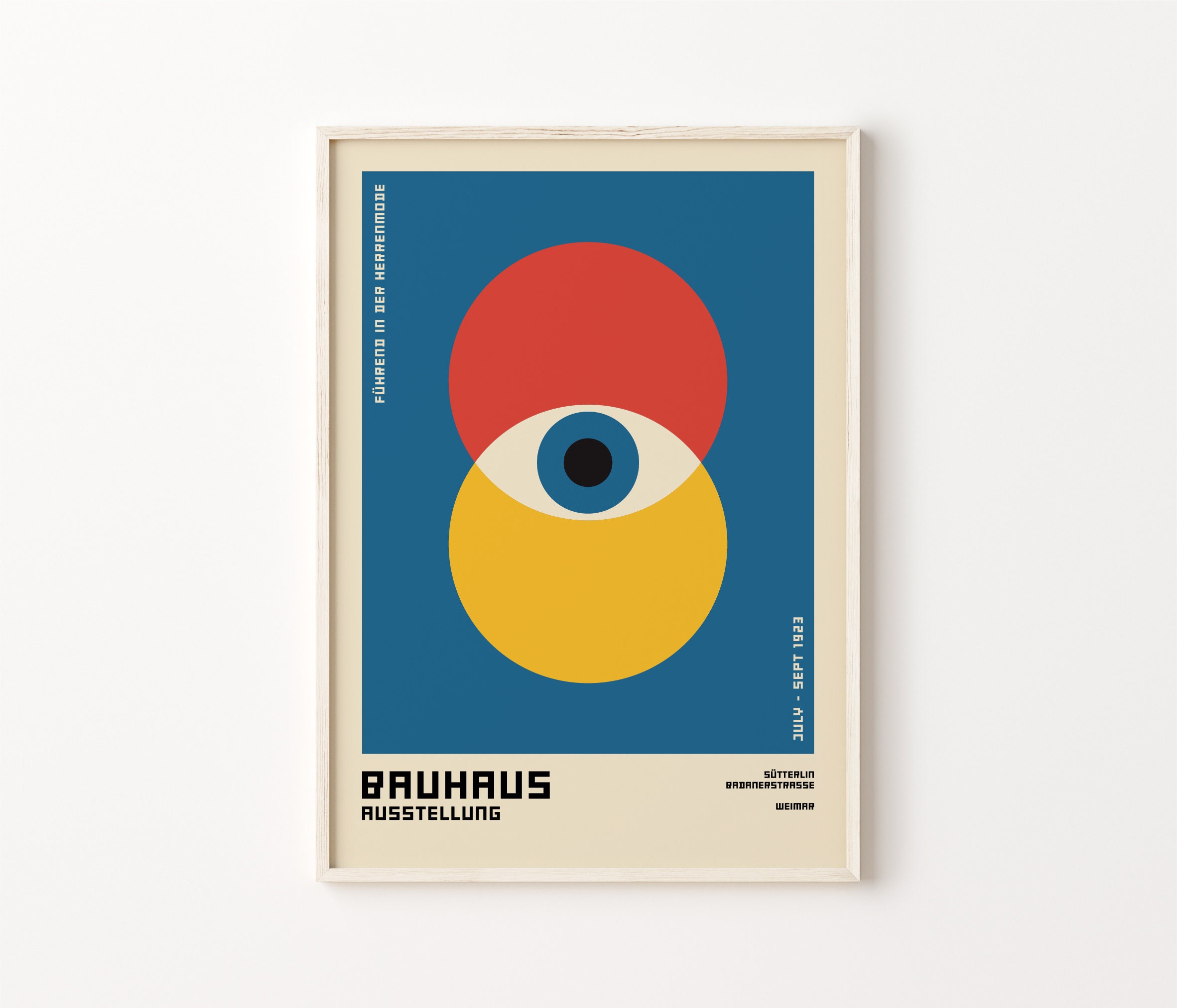 Bauhaus Exhibition Poster, Bauhaus Art Print, Bauhaus Eyes Poster