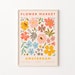 Flower Market Poster, Flower Market Prints, Digital Download, Tokyo Flower Market, Printable Poster, Florist Gift, Matisse Flower, Honolulu 