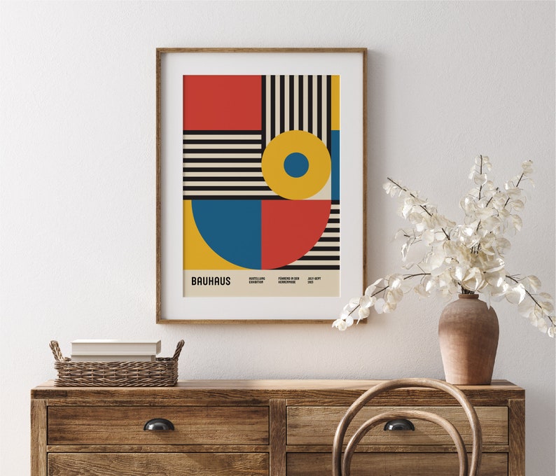 Bauhaus Poster, Bauhaus Art Print, Digital Download, Bauhaus Wall Art, Bauhaus Print, Bauhaus Poster, Bauhaus Vintage Poster, Retro Print image 6