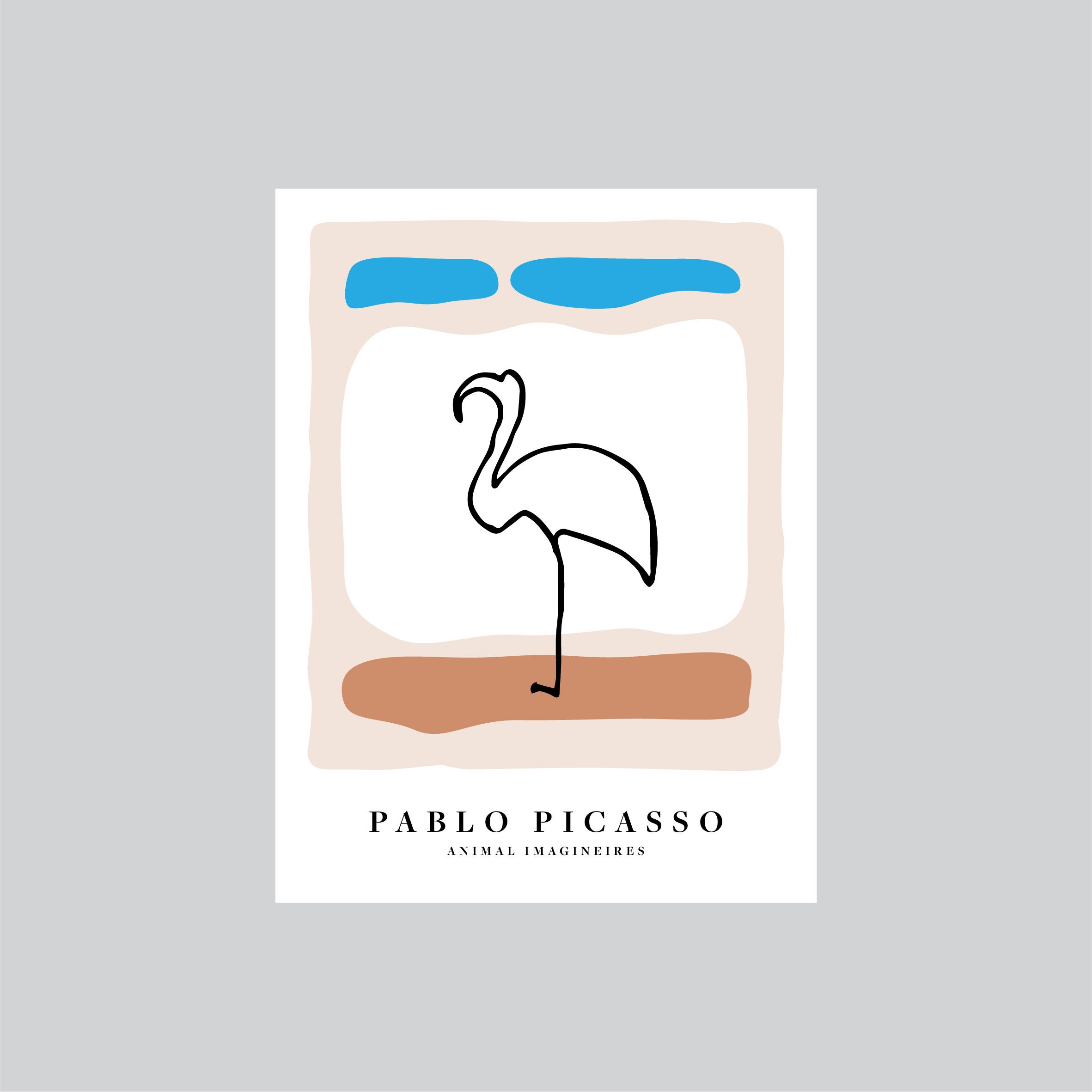 Picasso Line Art Minimalist Animal Set 3 Modern Minimalist | Etsy