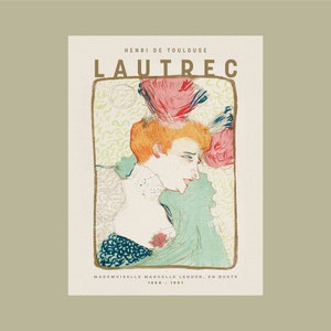Henri de Toulouse Lautrec Art Print, Lautrec Poster, Lautrec Fine Art Print, Digital Print, Vintage Poster, The Spanish Dancer, Printable image 8