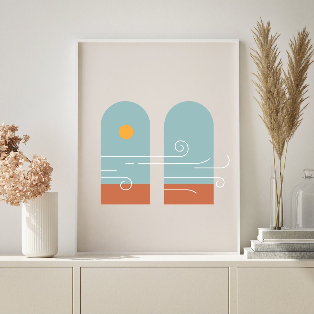 Mid Century Modern Art Prints 3 Gallery Wall Set Minimalist - Etsy