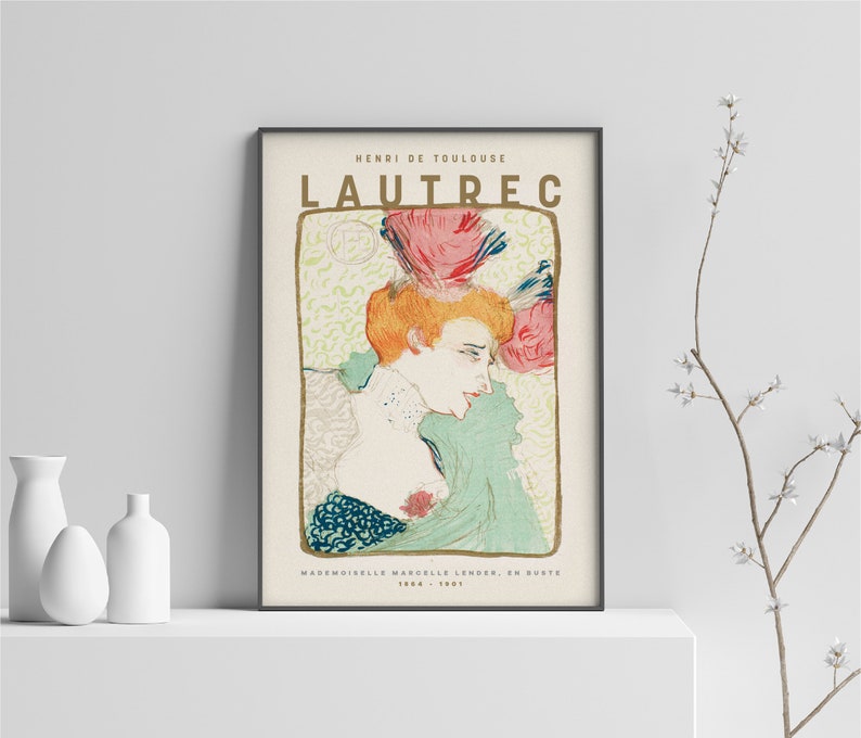 Henri de Toulouse Lautrec Art Print, Lautrec Poster, Lautrec Fine Art Print, Digital Print, Vintage Poster, The Spanish Dancer, Printable image 1