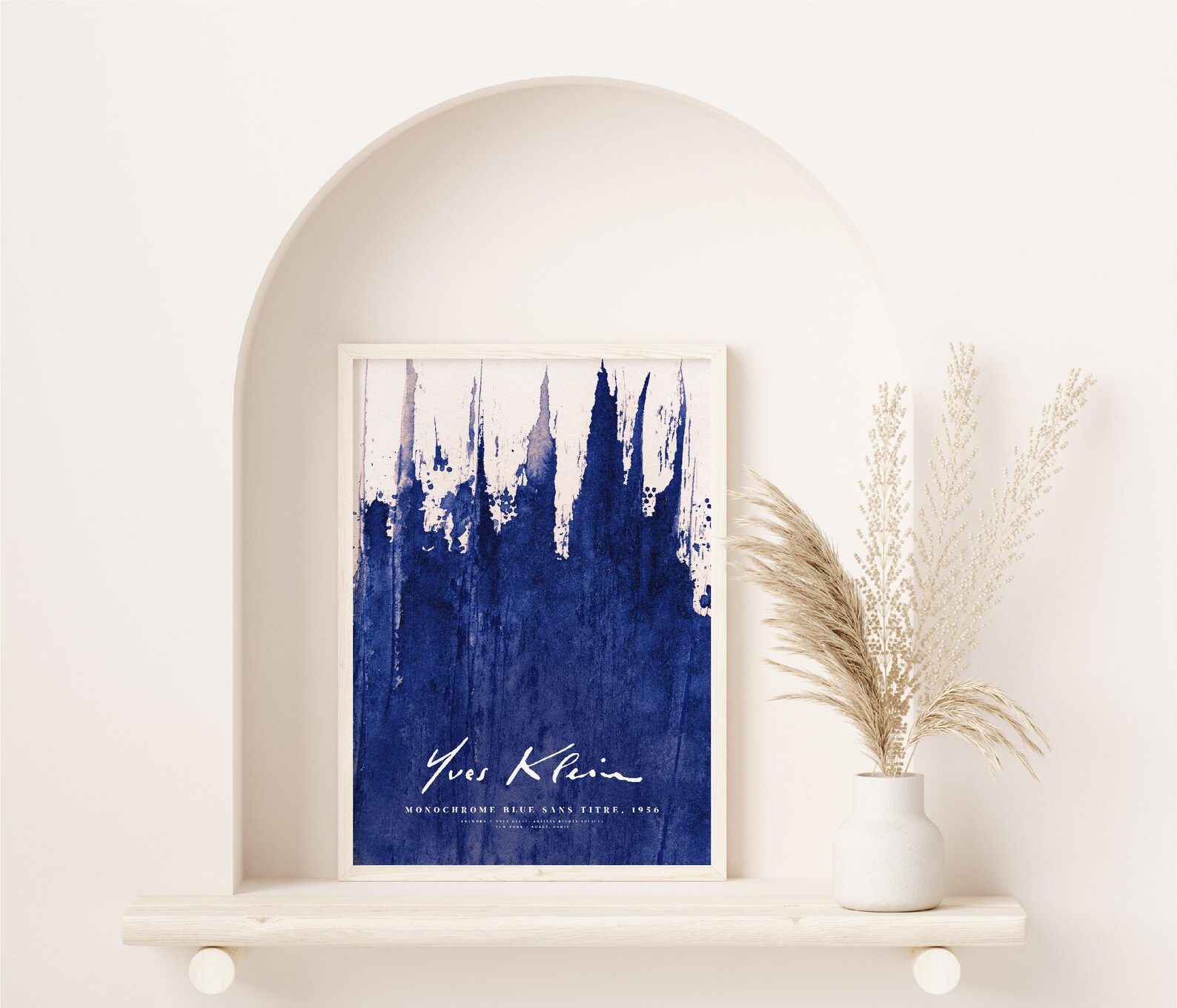 Yves Klein Poster Yves Klein Kunstdruck blaue monochrome