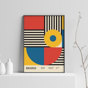 Bauhaus Poster, Bauhaus Art Print, Digital Download, Bauhaus Wall Art, Bauhaus Print, Bauhaus Poster, Bauhaus Vintage Poster, Retro Print image 2