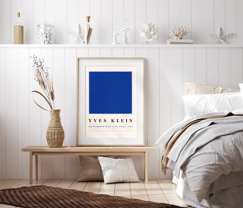 Yves Klein Blue Monochrome Yves Klein Print Art Digital Etsy