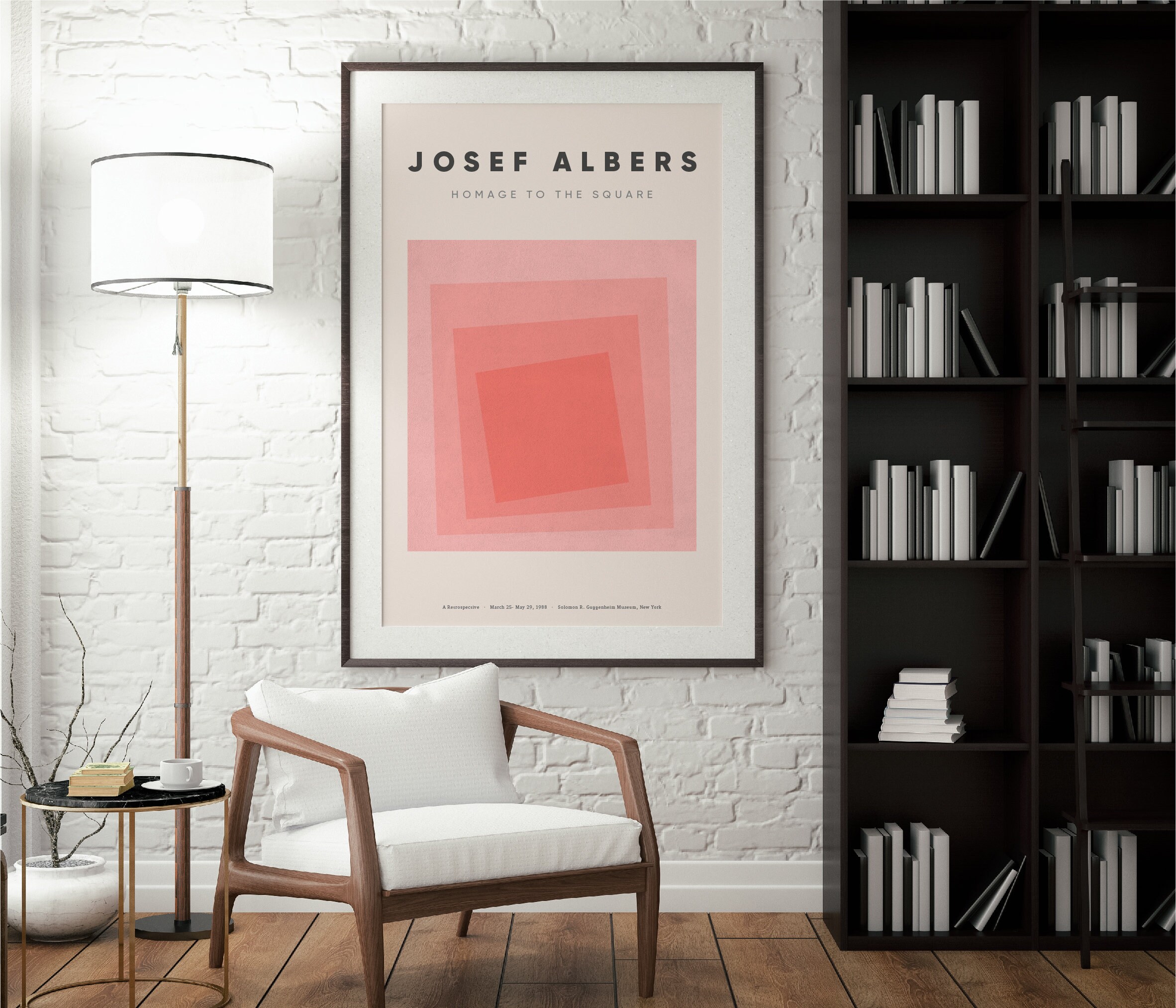 Josef Albers Ausstellung Poster Josef Albers Kunstdruck Etsy