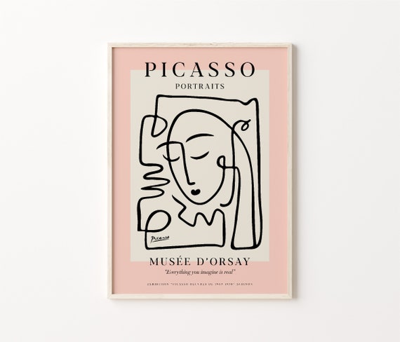 Picasso Art Print, Picasso Portrait, Picasso Exhibition Poster, Picasso  Poster, Digital Download, Picasso Drawings, Pablo Picasso Woman Art -   Denmark