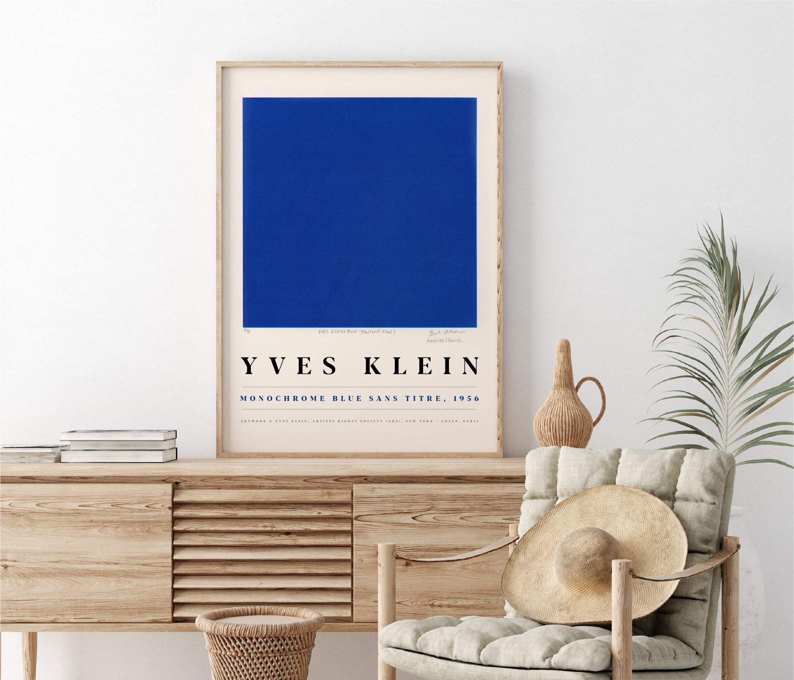 Yves Klein Blue Monochrome Yves Klein Print Art Digital Etsy