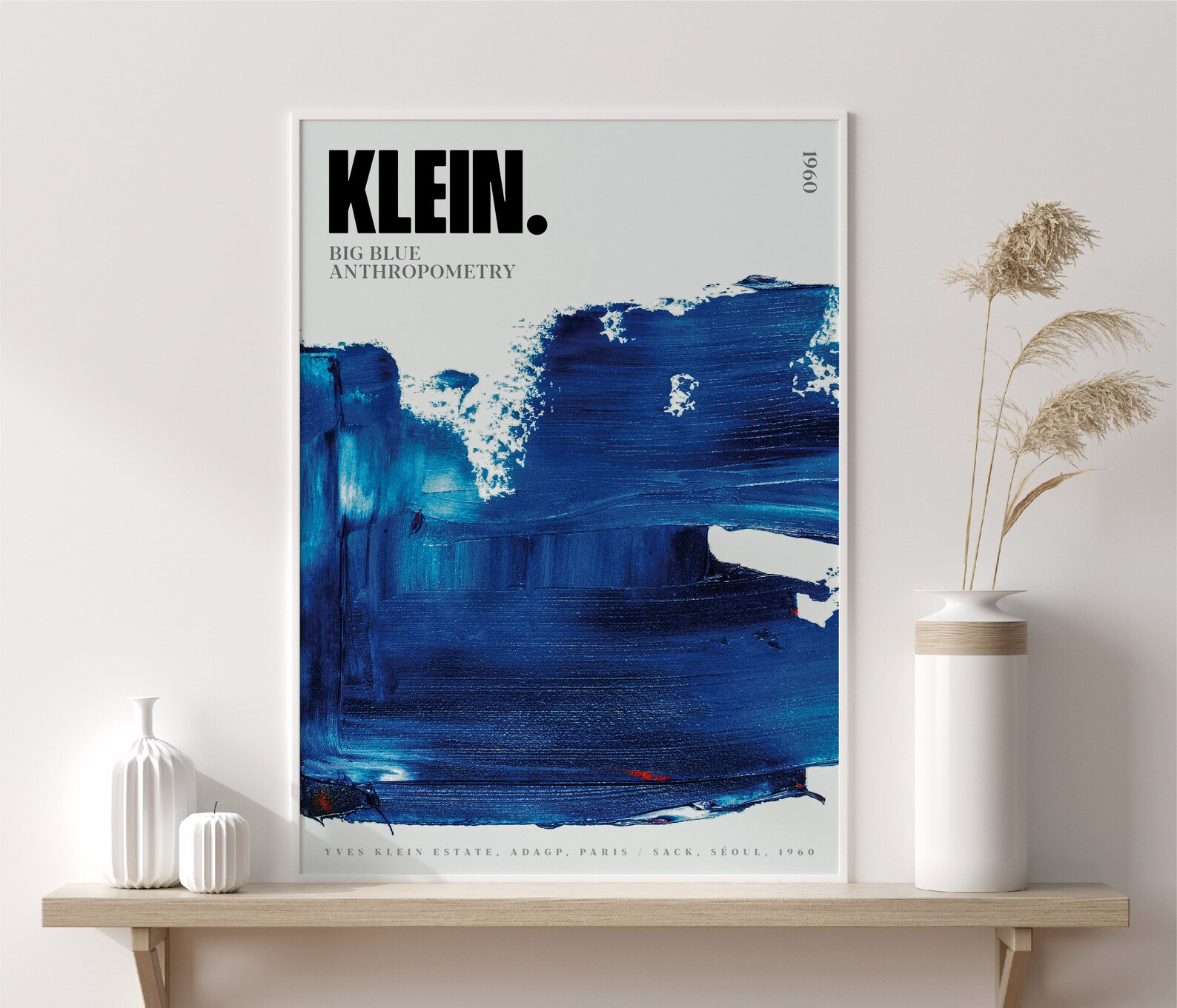 Yves Klein Blue Monochrome Art Print Exhibition Art Poster Etsy