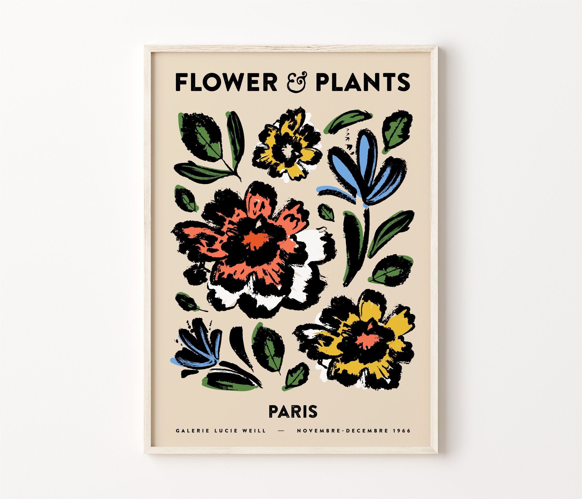 Floral Printable Floral Exhibition Poster Abstract Botanical Poster Colorful Flower Print Modern Typography Print Botanical Art Print Floral Printable Floral Exhibition Poster Abstract Botanical Poster Colorful Flower Print Modern Typography Print Botanical Art Print