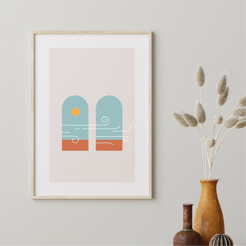Mid Century Modern Art Prints 3 Gallery Wall Set Minimalist - Etsy