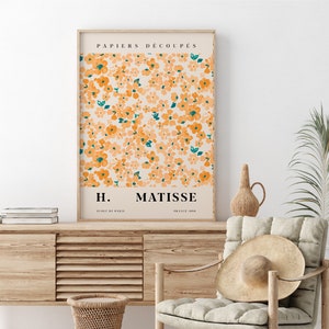 Flower Market Prints, Digital Download, Matisse Flower Poster, Matisse Cut Out, Matisse Print, Matisse Plant, Tokyo Flower, Printable Poster image 5