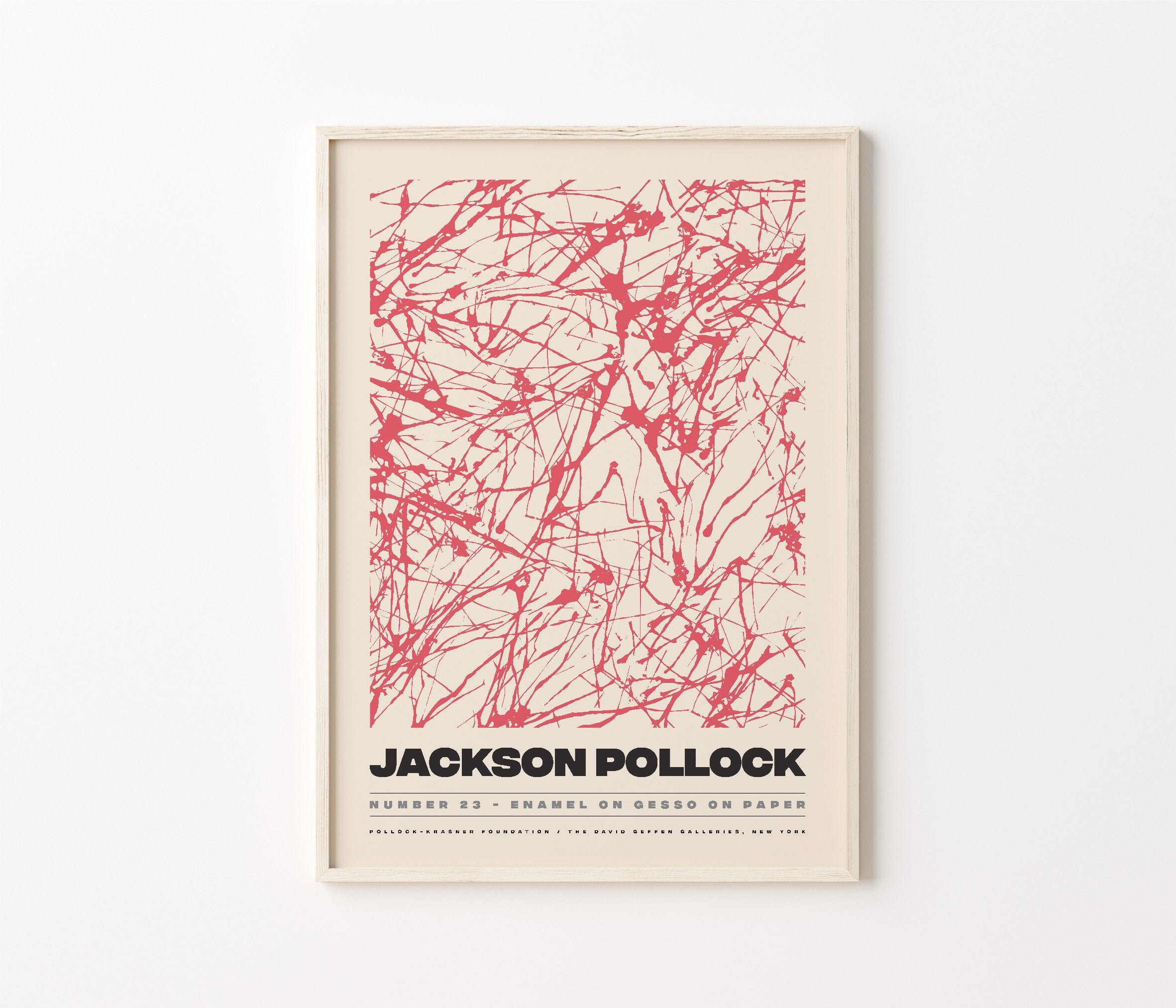 Pollock Poster Jackson Pollock Print Digital Download | Etsy