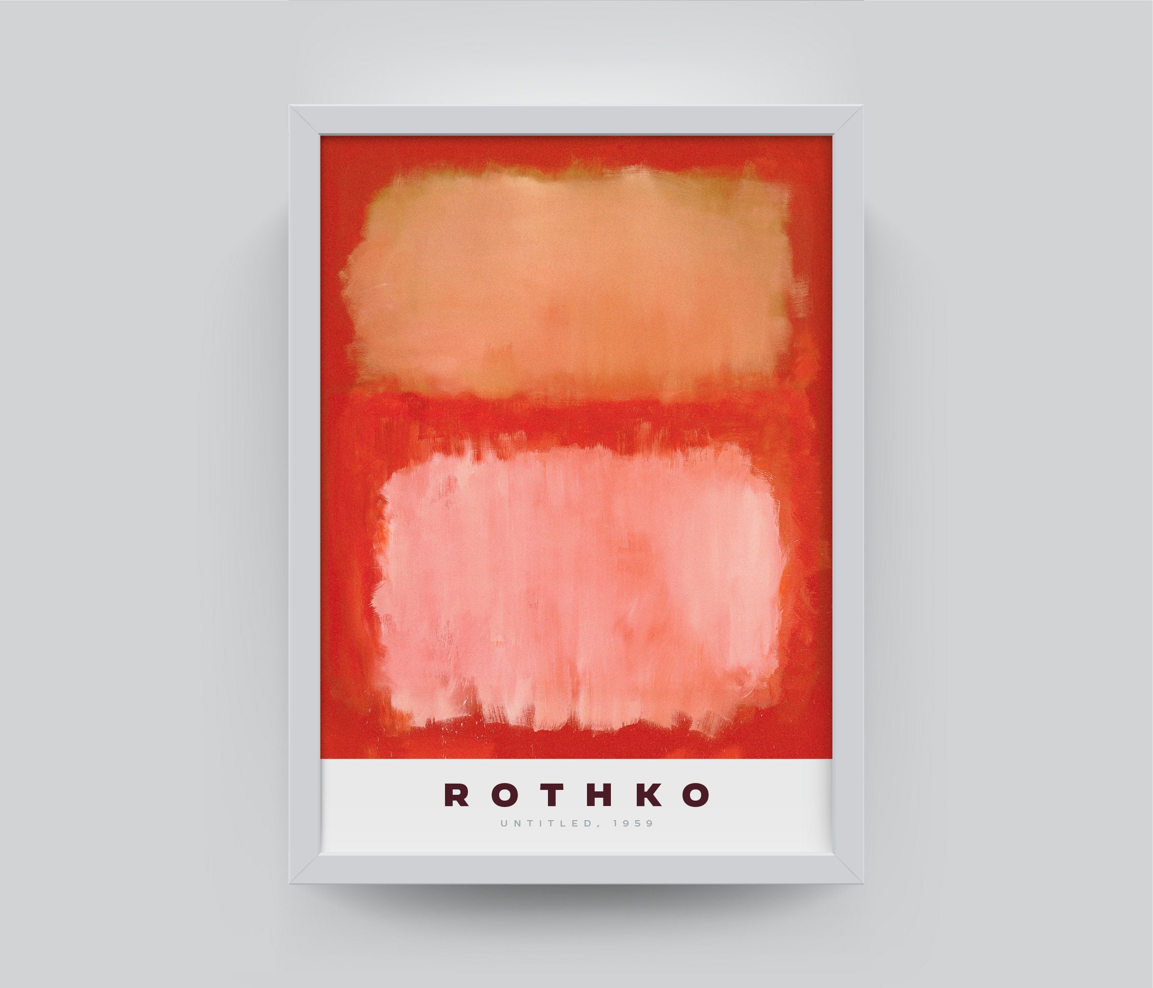 Mark Rothko Poster Rothko Exhibition Poster Rothko Art Etsy