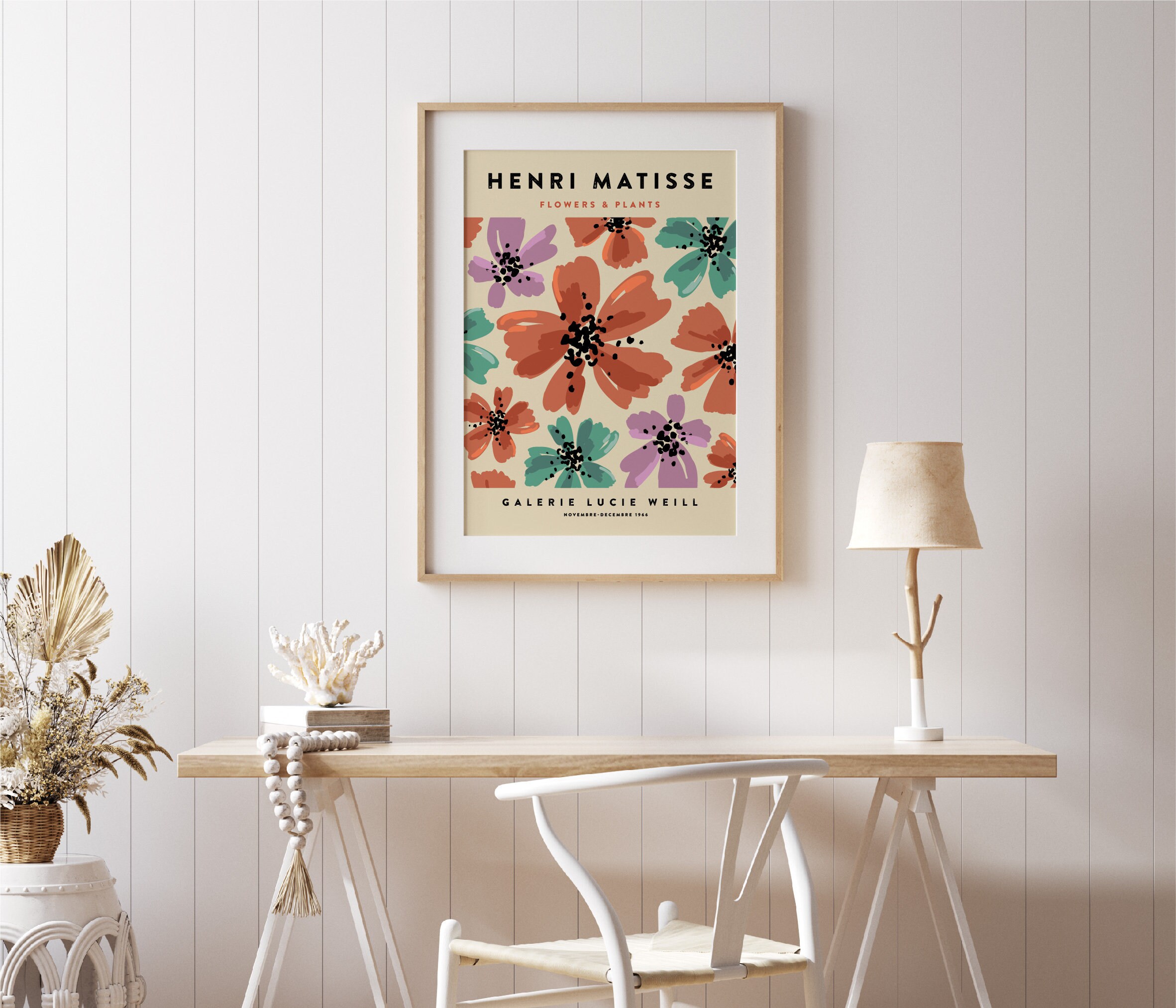 Matisse Soft Color Flower Poster Flower Market Wall Art - Etsy