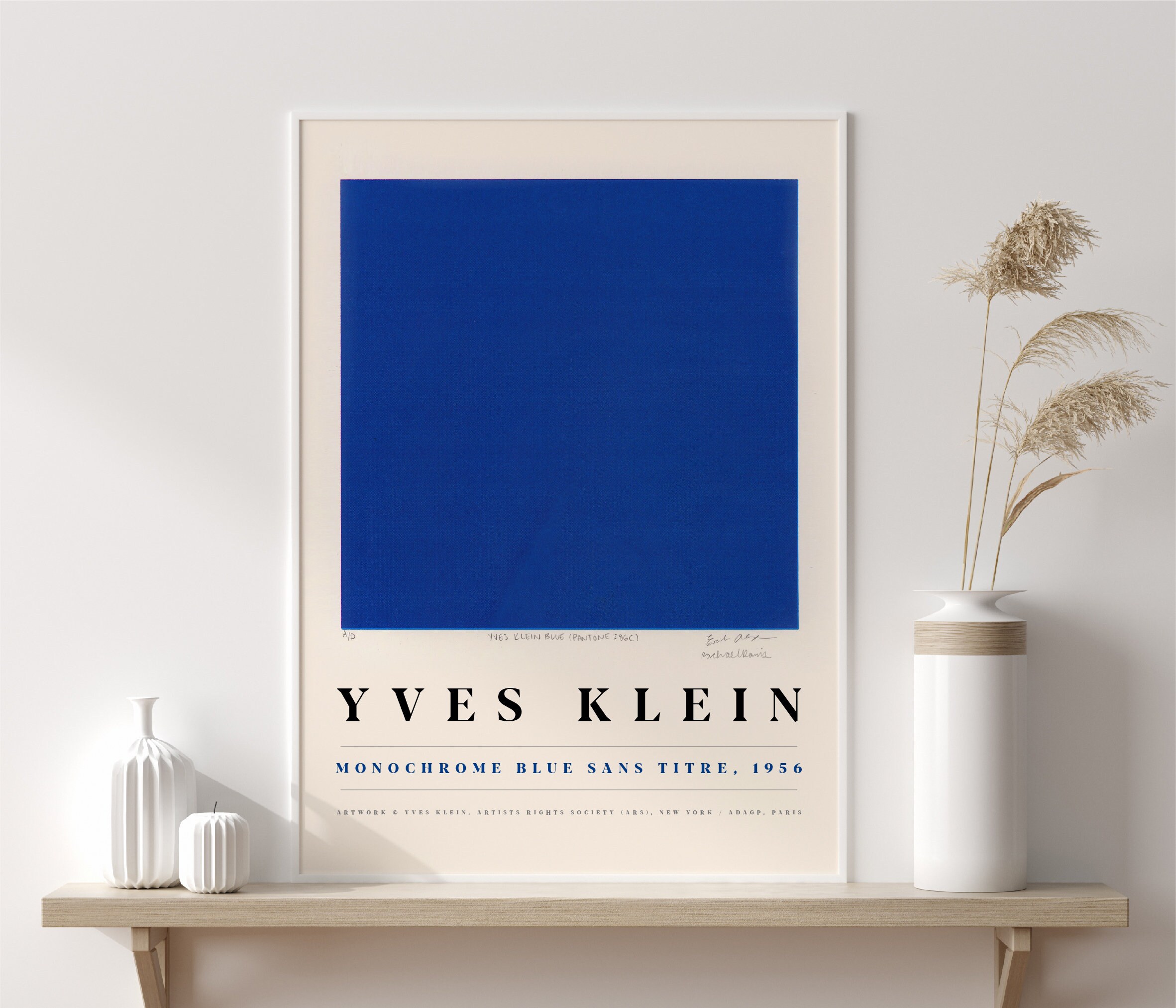 Yves Klein Blue Monochrome Yves Klein Print Art Digital Etsy