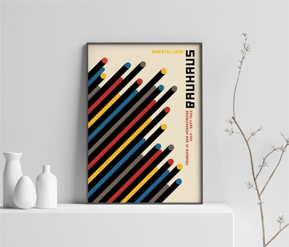 Bauhaus Exhibition Poster, Bauhaus Art Print, Bauhaus Eyes Poster, Bauhaus  Poster, Digital Download, Bauhaus Digital Art, Vintage Poster 