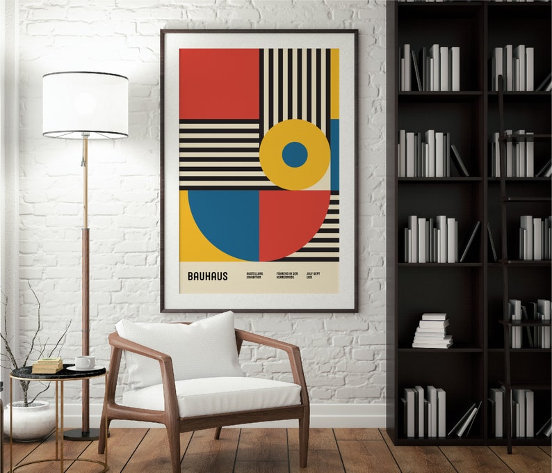 Bauhaus Poster, Bauhaus Art Print, Digital Download, Bauhaus Wall Art, Bauhaus Print, Bauhaus Poster, Bauhaus Vintage Poster, Retro Print image 5