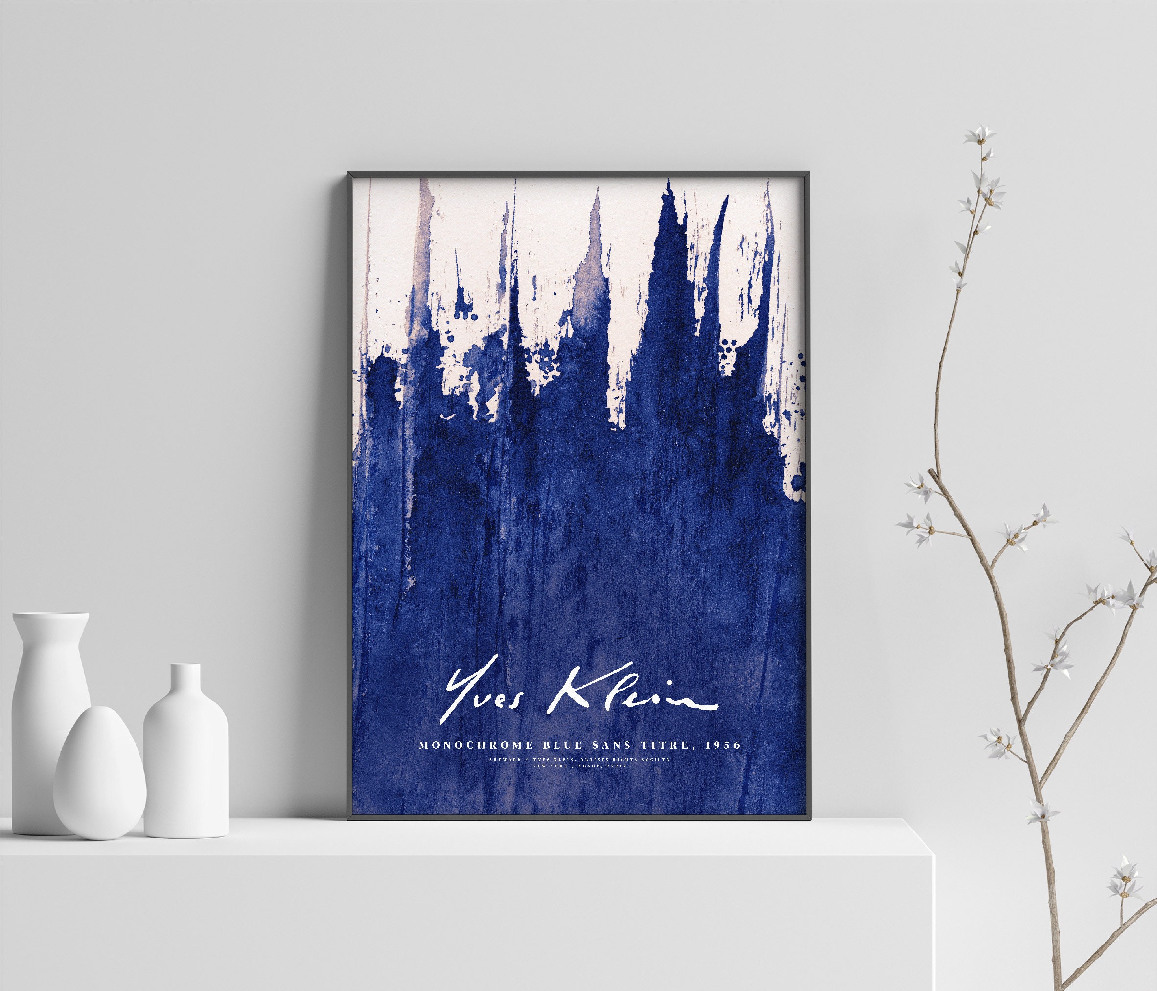 Yves Klein Poster Yves Klein Art Print Blue Monochrome Art Etsy