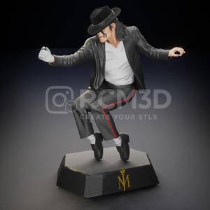 Estatua de la película de baile de pie de Michael Jackson