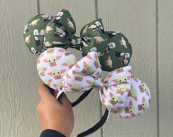 Star Wars Mandalorian Inspired Mickey Ears Headband