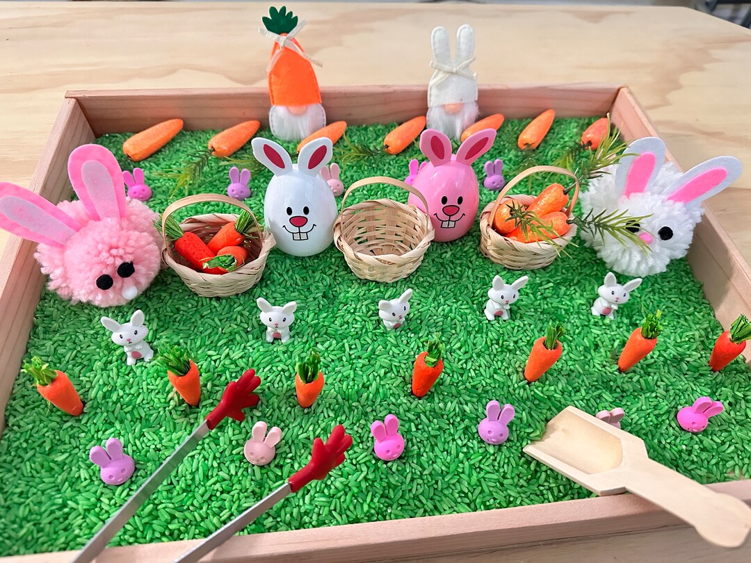 April Easter Spring Sensory Bin Kit - Etsy