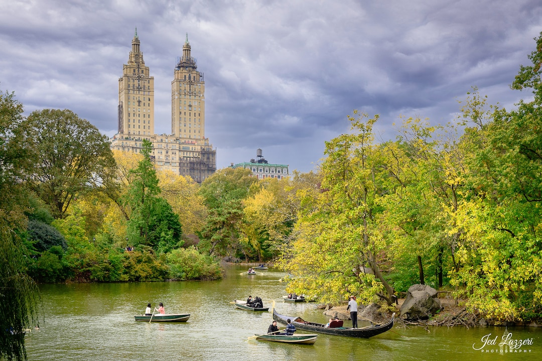 Spring Boats in Central Park. Photographic Print From Lazzeri Photography Etsy